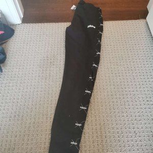 black adidas tights
